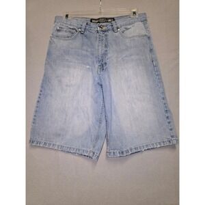 ECKO UNLTD Mens Denim Shorts Baggy Fit Size 36 Vintage Loose Hip Skateboarder